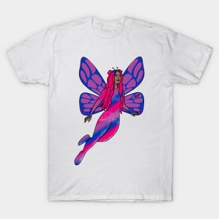 Bisexual LGBTQ+ Pride Rainbow Fairy T-Shirt